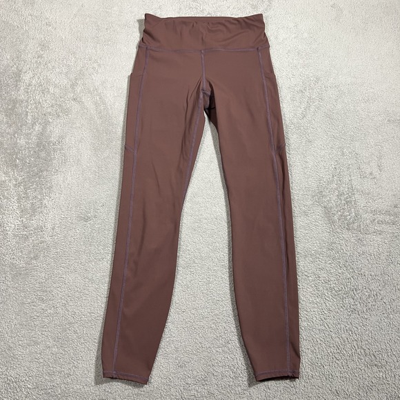 Vuori Pants - Vuori Stride Leggings Women XS Brown Running Performance Yoga Gym Training VW429